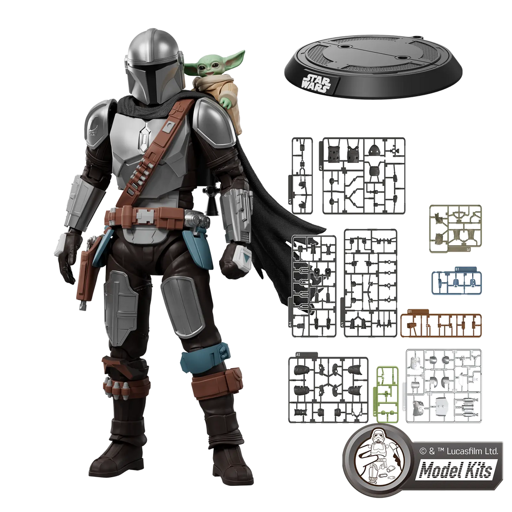 Star Wars: The Mandalorian & Grogu™ Champion Class 05 Din Djarin™ & Grogu™ Model Kits | Blokees