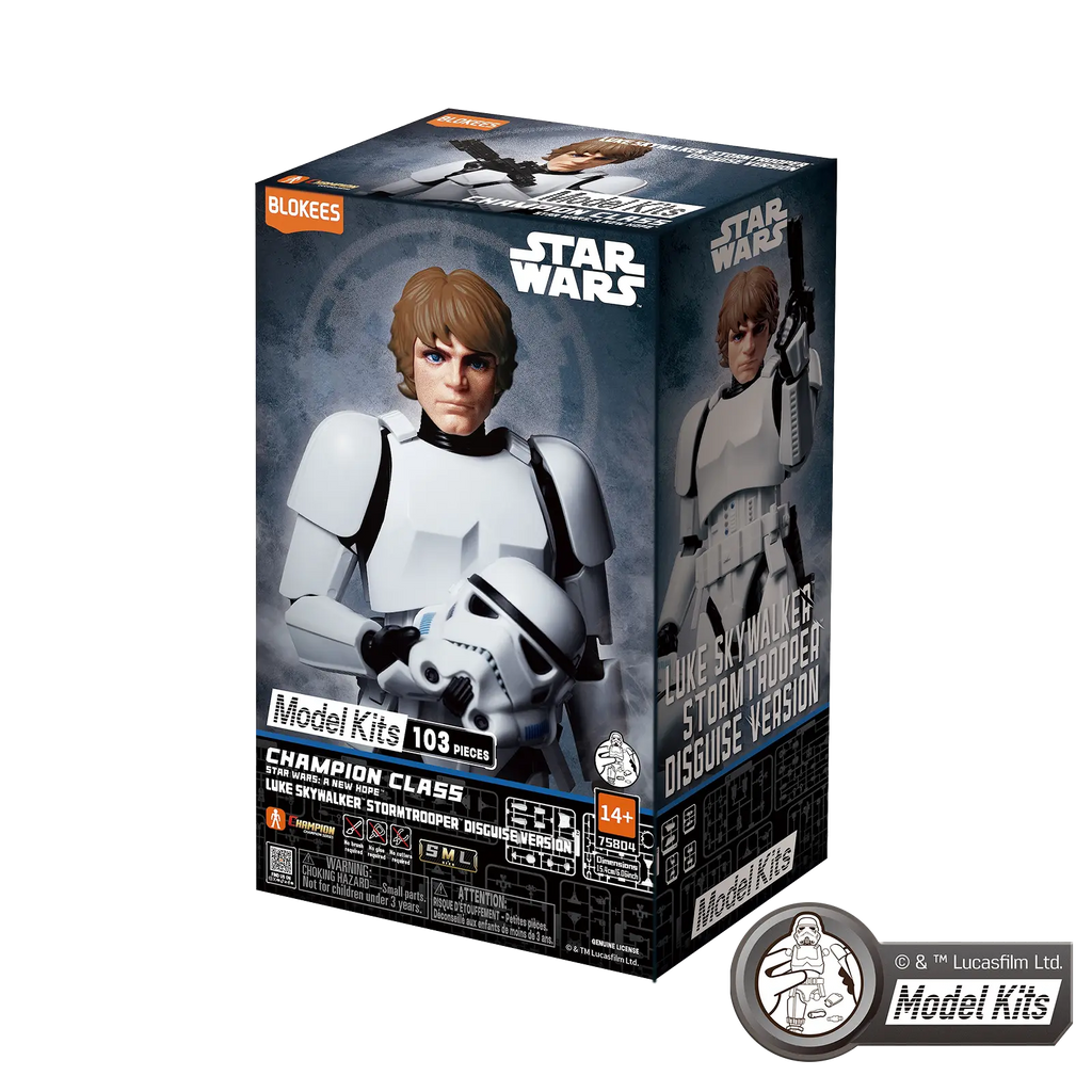 Star Wars: A New Hope™ Champion Class 04 Luke Skywalker™ Stormtrooper™ Disguise Version Model Kits | Blokees product image