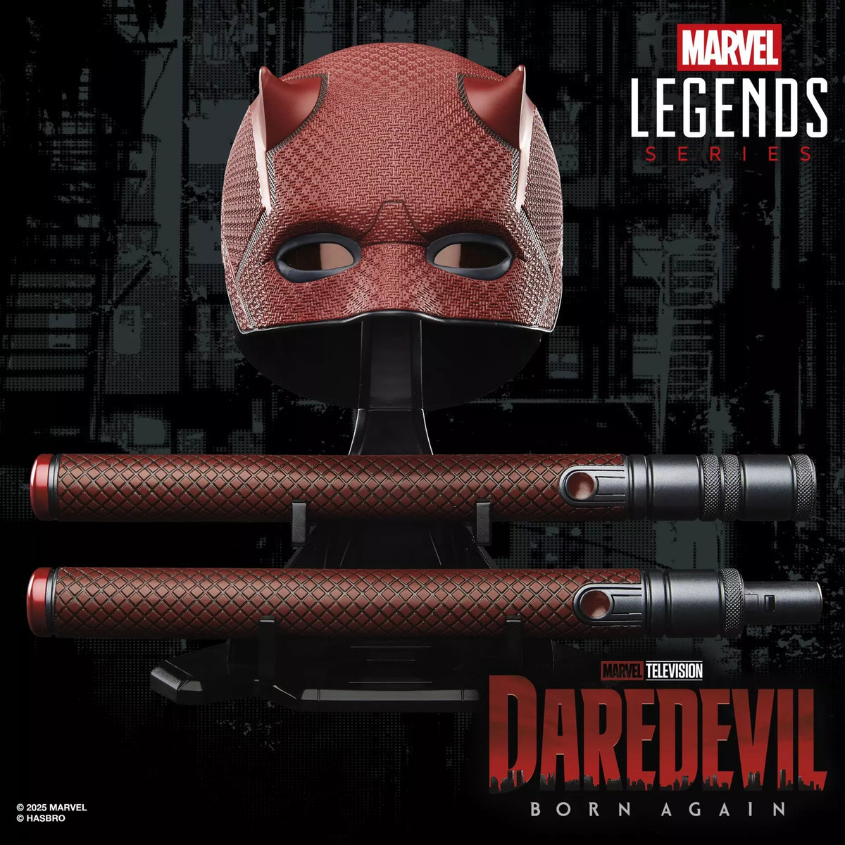 Marvel Legends Series Daredevil: Born Again Premium Roleplay Mask and Billy Club product image 5, provided for visual