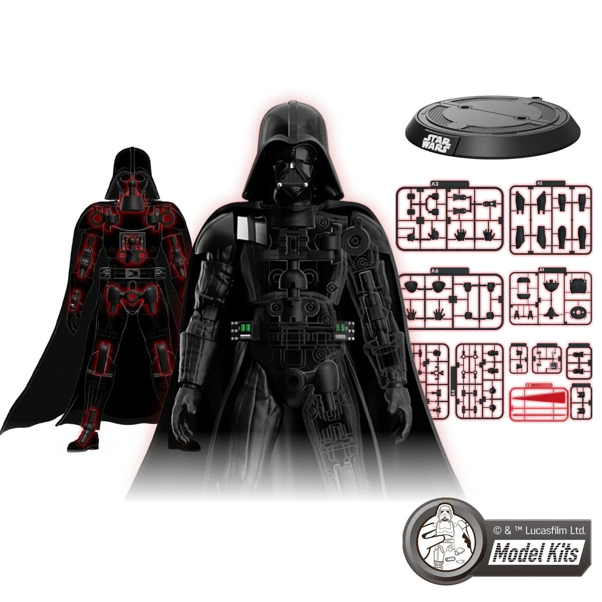 Star Wars: The Empire Strikes Back™ Champion Class 01 Darth Vader™ Model Kits | Blokees product image 4, provided for visual