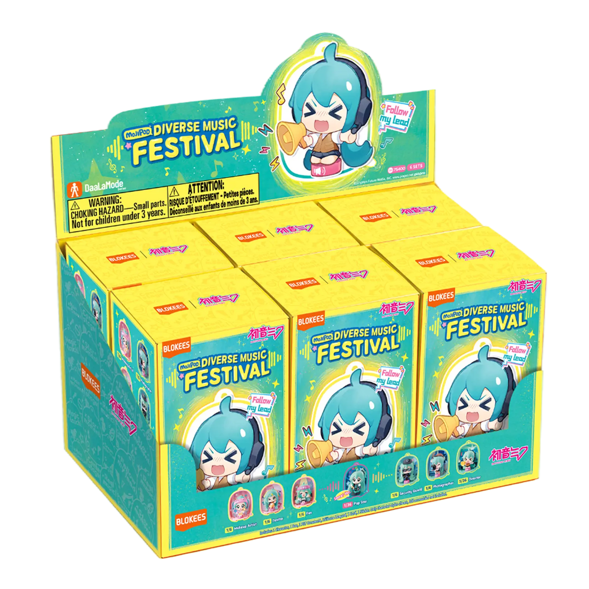Blokees DaaLaMode Series - MOJIPOD Hatsune Miku Diverse Music Festival product image 10, provided for visual reference and