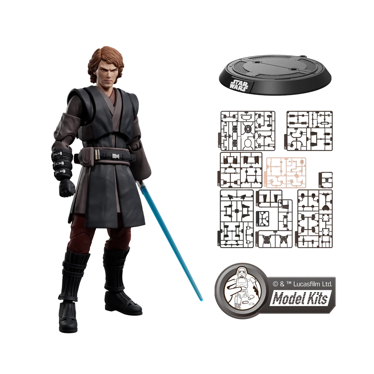 <em>STAR WARS: REVENGE OF THE SITH</em> CHAMPION CLASS 08 ANAKIN SKYWALKER MODEL KITS | BLOKEES product image 6, provided