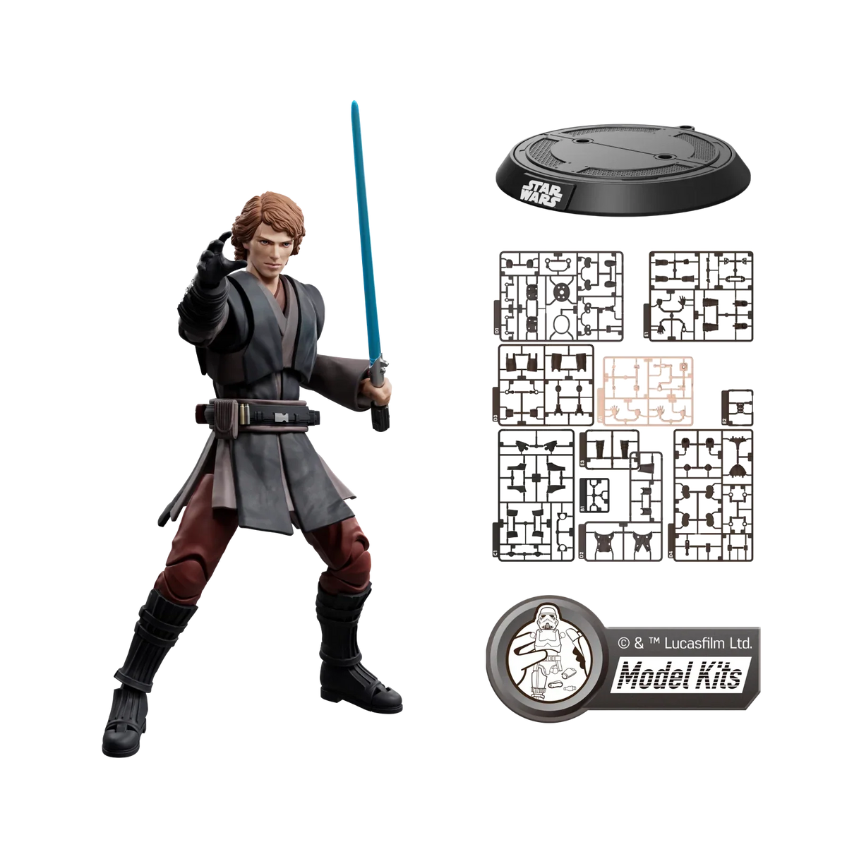 <em>STAR WARS: REVENGE OF THE SITH</em> CHAMPION CLASS 08 ANAKIN SKYWALKER MODEL KITS | BLOKEES product image 5, provided