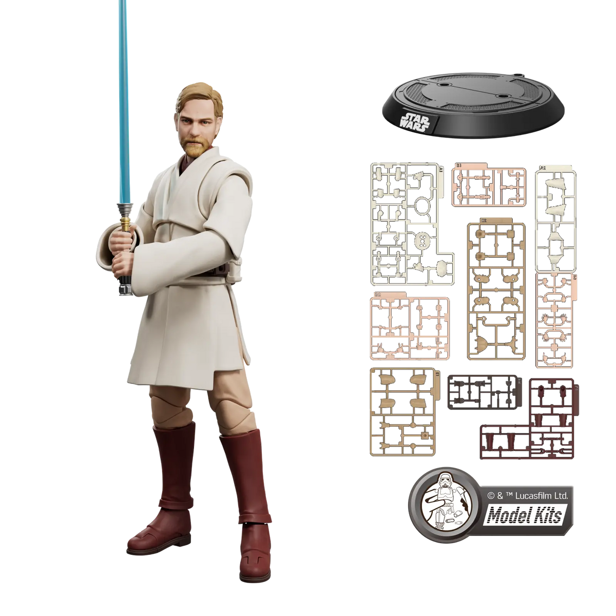 Star Wars: Revenge Of The Sith™ Champion Class 09 Obi-Wan Kenobi™ Model Kits | Blokees product image 3, provided for visual