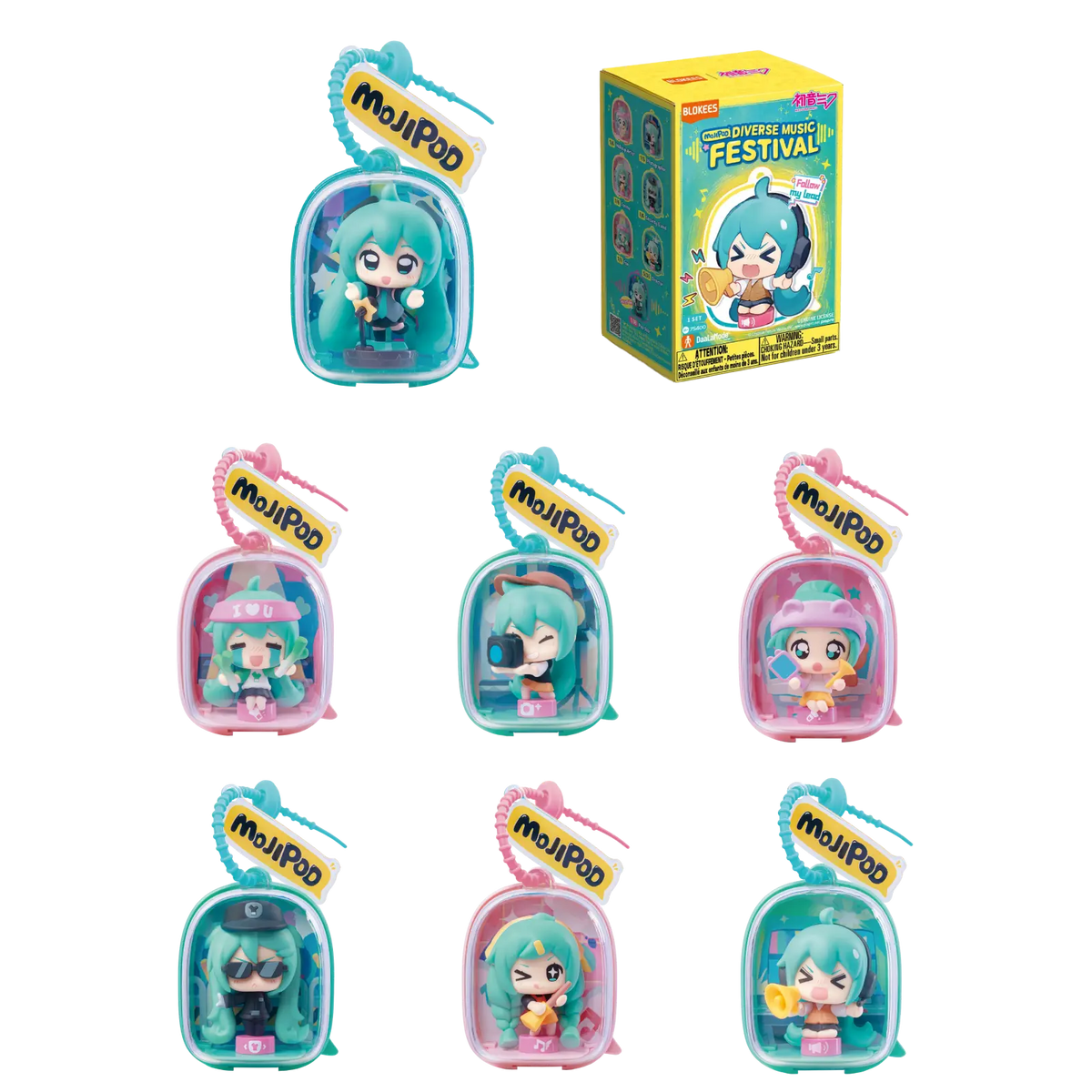 Blokees DaaLaMode Series - MOJIPOD Hatsune Miku Diverse Music Festival product image 1, provided for visual reference and
