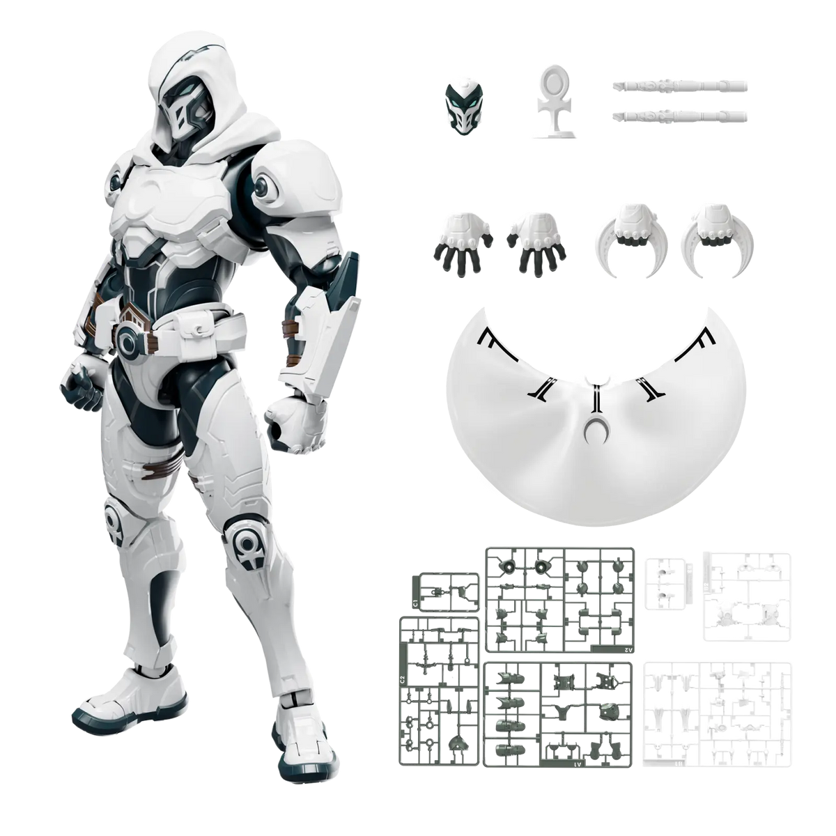 Marvel Rivals™ Champion Class 10 Moon Knight™ Model Kits | Blokees product image 3, provided for visual reference and