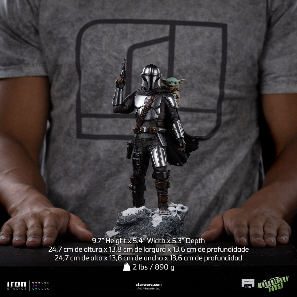 Mandalorian and Grogu Art Scale 1/10 Statue - Iron Studios product image 10, provided for visual reference and product