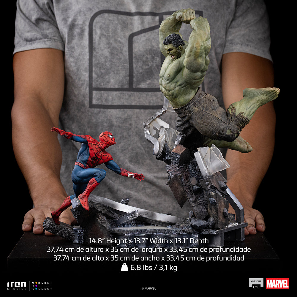 Pre-Order - Statue Spider-Man vs Hulk - Spider-Man: Brand New Day - Art Scale 1/10 - Iron Studios product image 17, provided