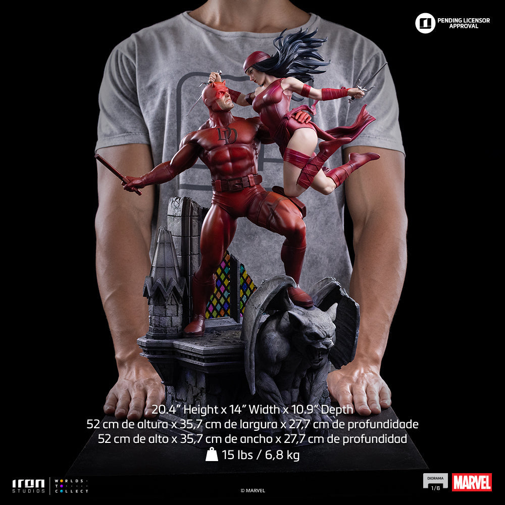 Pre-Order - Statue Daredevil and Elektra - Marvel Comics - Diorama 1/6 - Iron Studios product image 19, provided for visual