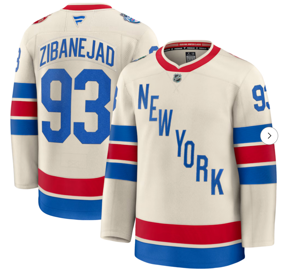 Mika Zibanejad New York Rangers 2026 NHL Winter Classic