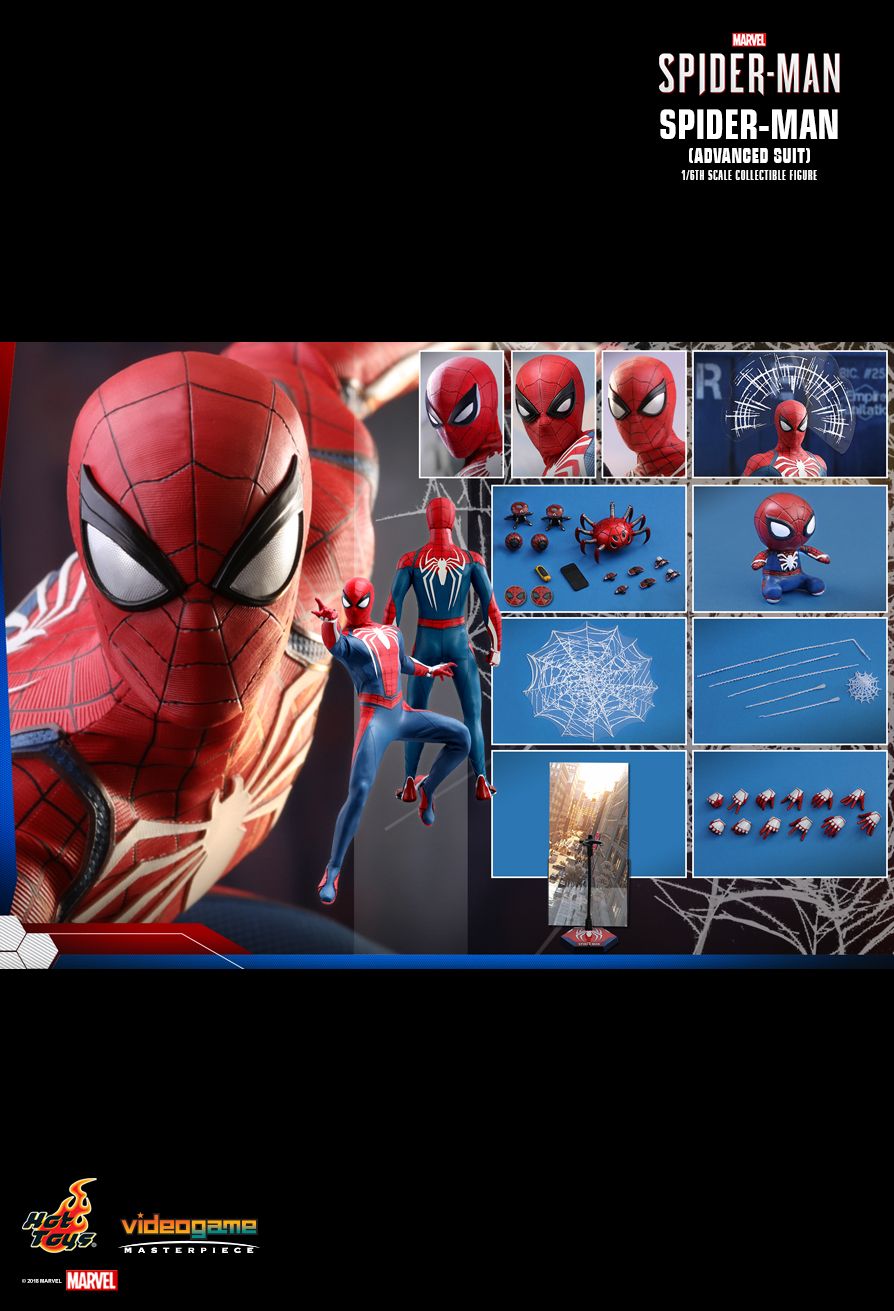 Hot Toys Spider-Man (Advanced Suit Version) 1/6 Scale Action Figure product image 15, provided for visual reference and
