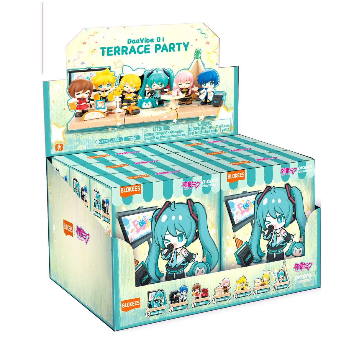 Blokees Hatsune Miku DaaVibe 01 Terrace Party product image 17, provided for visual reference and product detail review