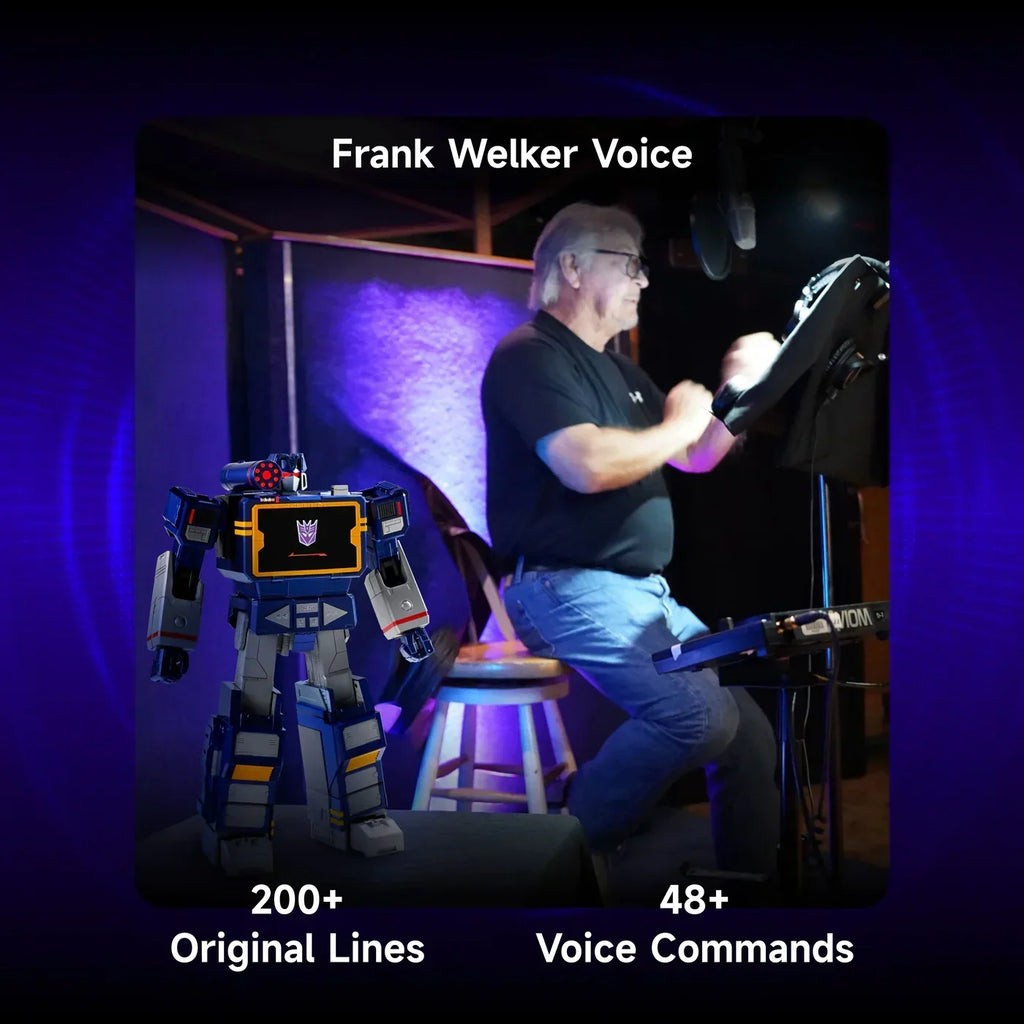 Robosen Transformers G1 Soundwave Flagship Series Auto-Converting Robot Figure product image 15, provided for visual
