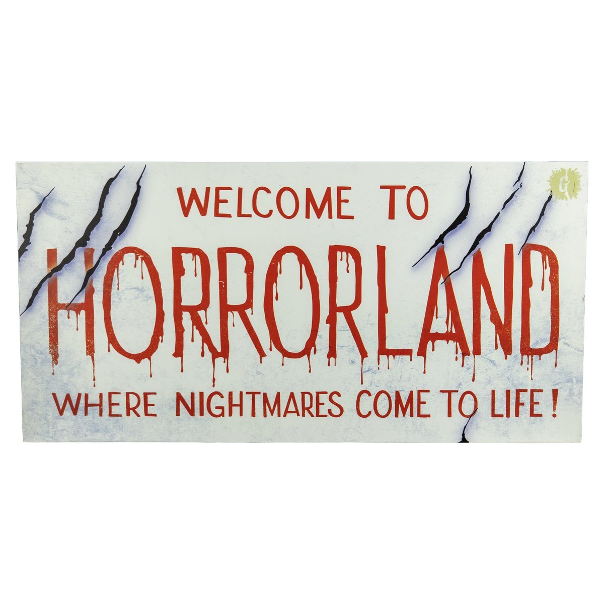 Goosebumps - Horrorland Wood Sign product image 2, provided for visual reference and product detail review