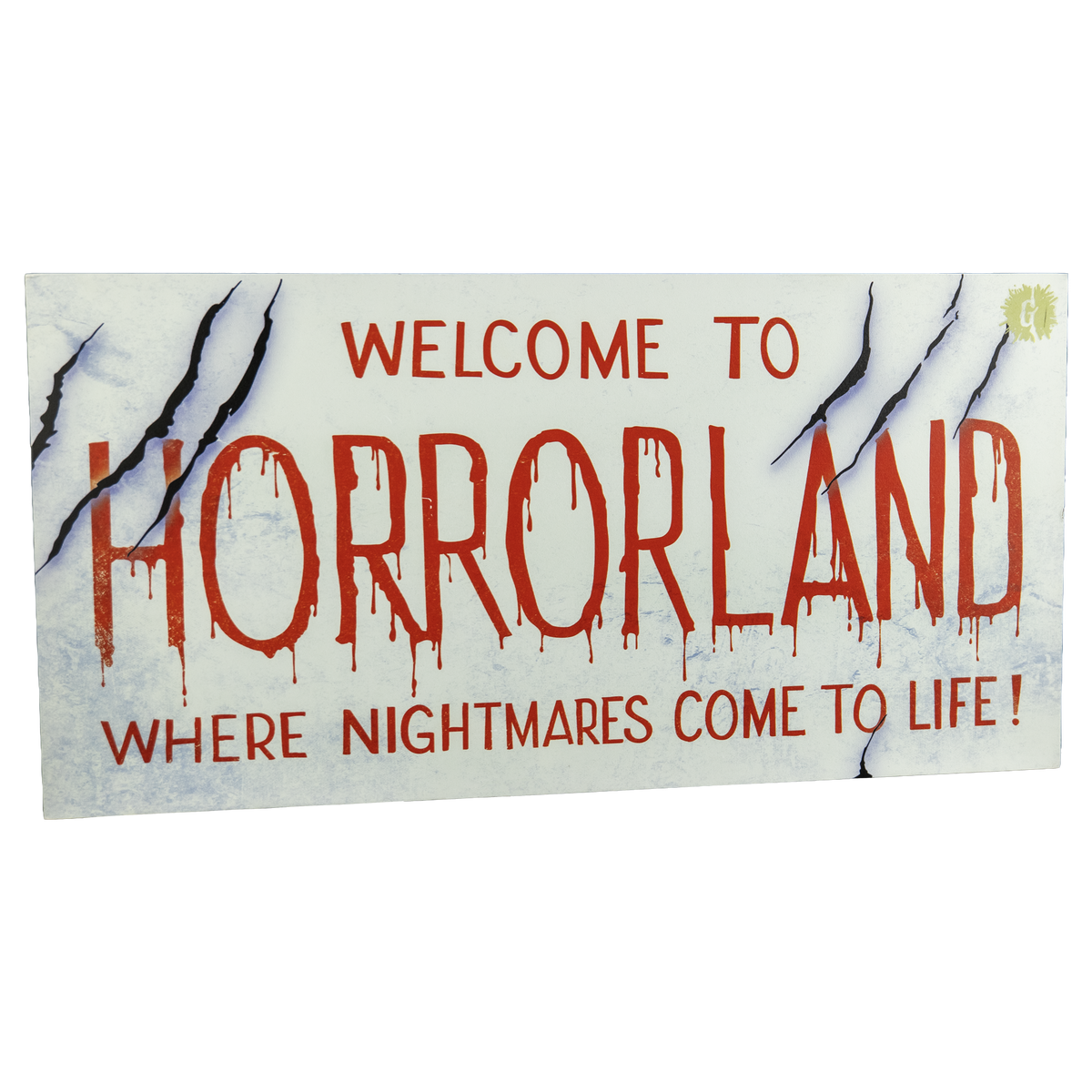 Goosebumps - Horrorland Wood Sign product image 1, provided for visual reference and product detail review