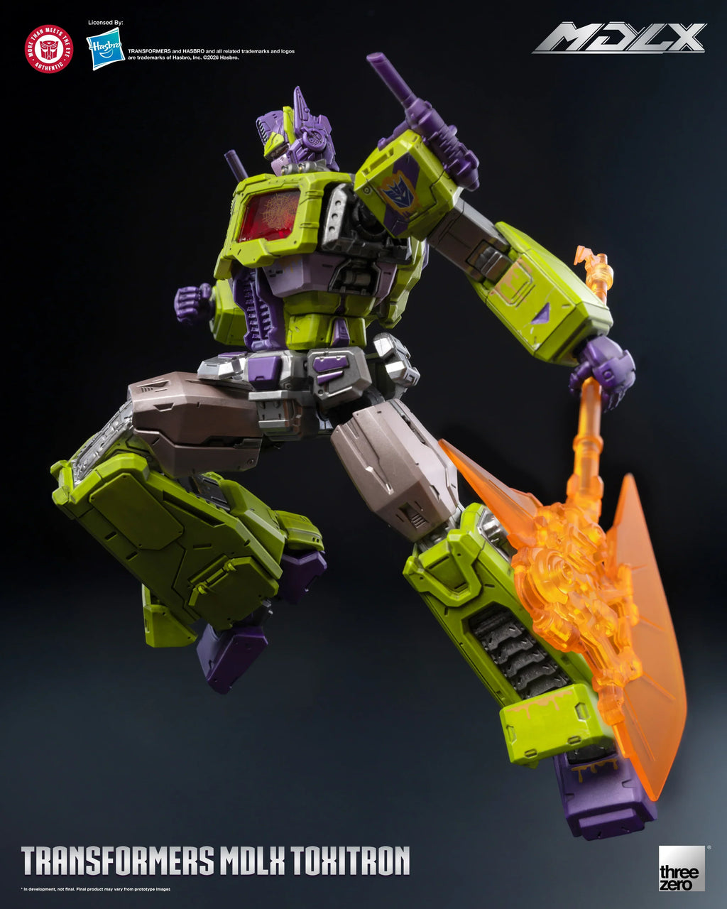 ThreeZero Transformers Toxitron MDLX Action Figure Exclusive product image 10, provided for visual reference and product