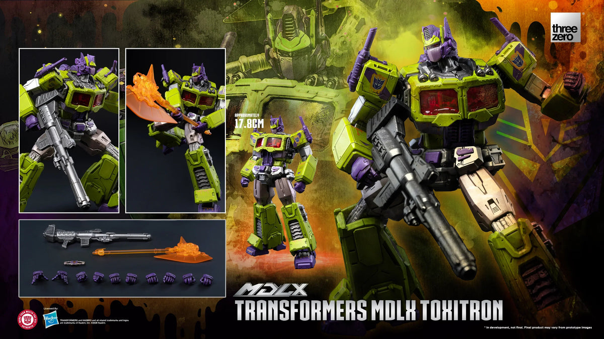 ThreeZero Transformers Toxitron MDLX Action Figure Exclusive product image 2, provided for visual reference and product