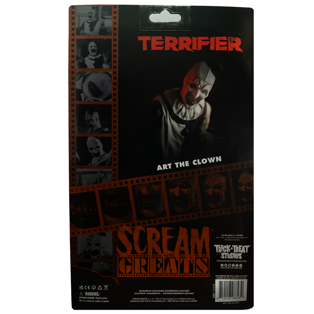 *PRE-ORDER* Scream Greats - Terrifier - Art the Clown - 8" Figure product image 10, provided for visual reference and