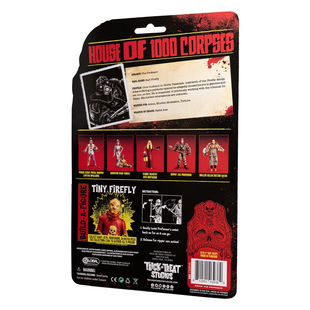 House of 1000 Corpses - Rippin' Axe Professor - 5" Action Figure product image 10, provided for visual reference and product