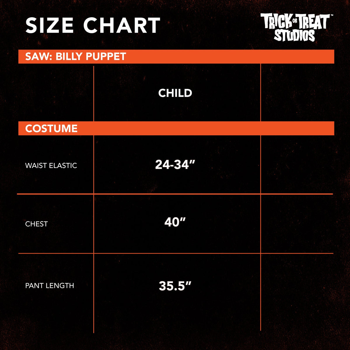 SAW - Billy Puppet Children's Costume product image 2, provided for visual reference and product detail review