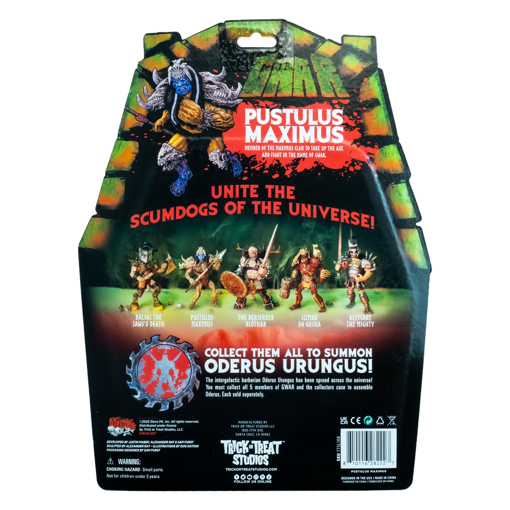 GWAR - Pustulus Maximus - 5" Action Figure product image 9, provided for visual reference and product detail review