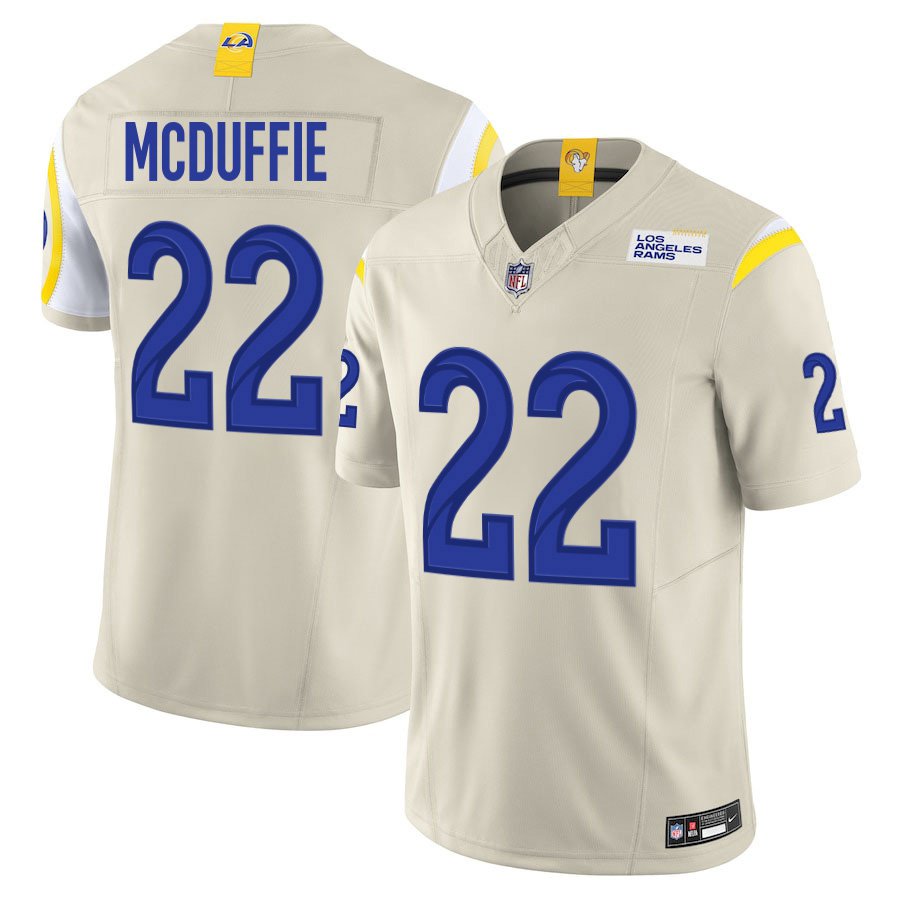 Trent McDuffie Los Angeles Rams Alternate Jersey - Bone product image 1