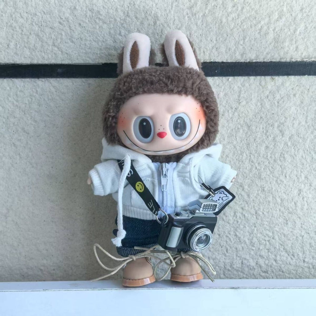 [Baby + Baby Clothes] First and second generation keychain Labubu clothes pendant Labubu baby clothes big brand set