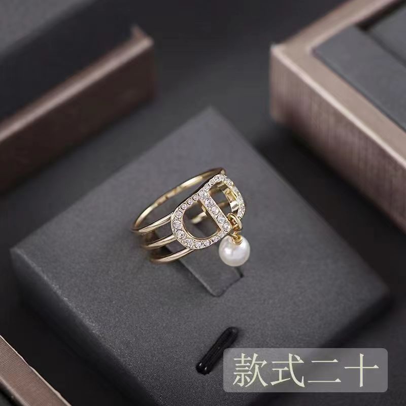 Retro diamond pearl Ring product image 21, provided for visual reference and product detail review