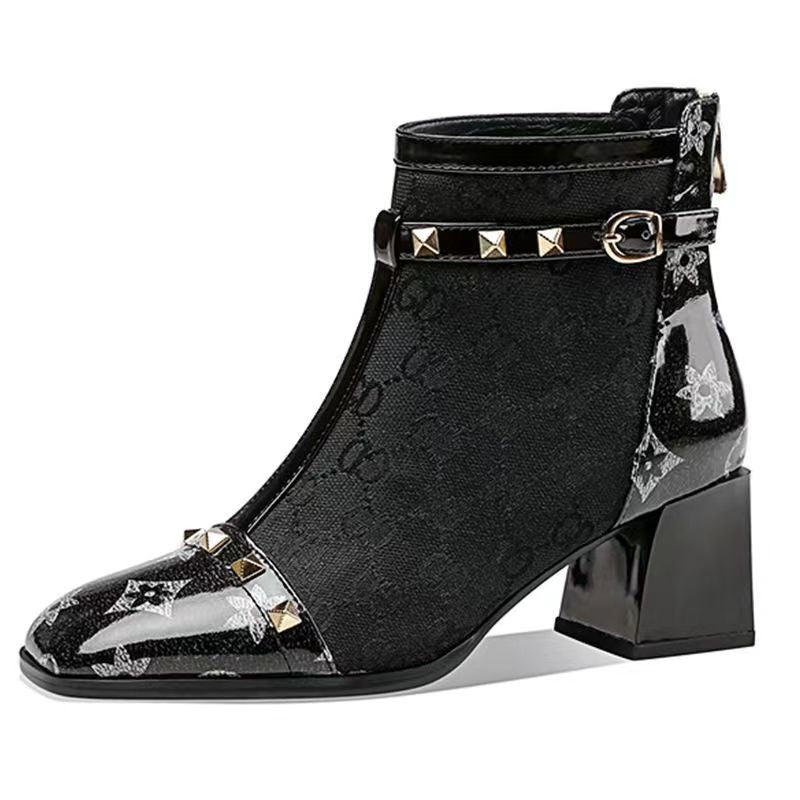 New Fashion Retro Plush Short Boots product image 6, provided for visual reference and product detail review