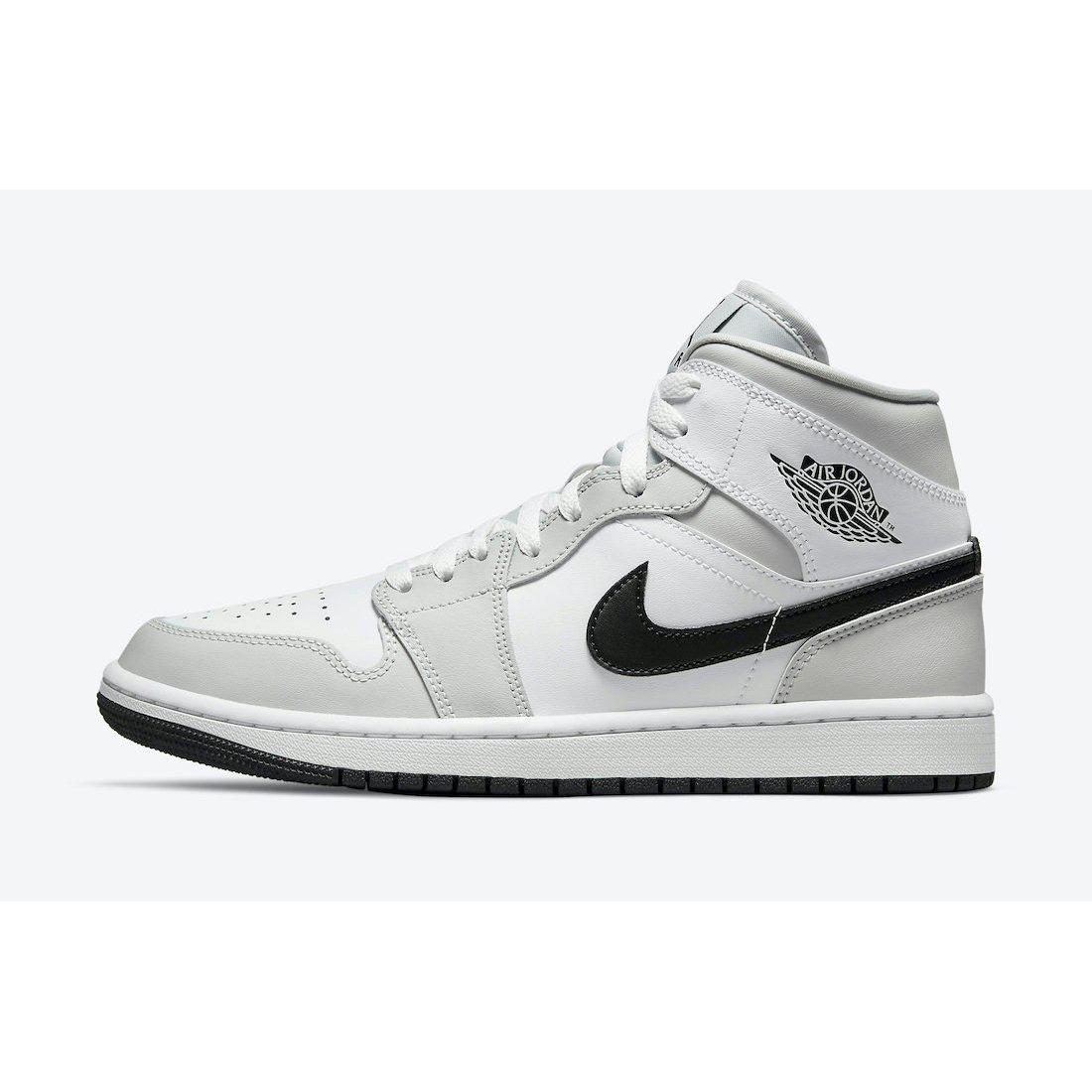 Nike Wmns Air Jordan 1 Mid "Smoke Grey" product image 4, provided for visual reference and product detail review