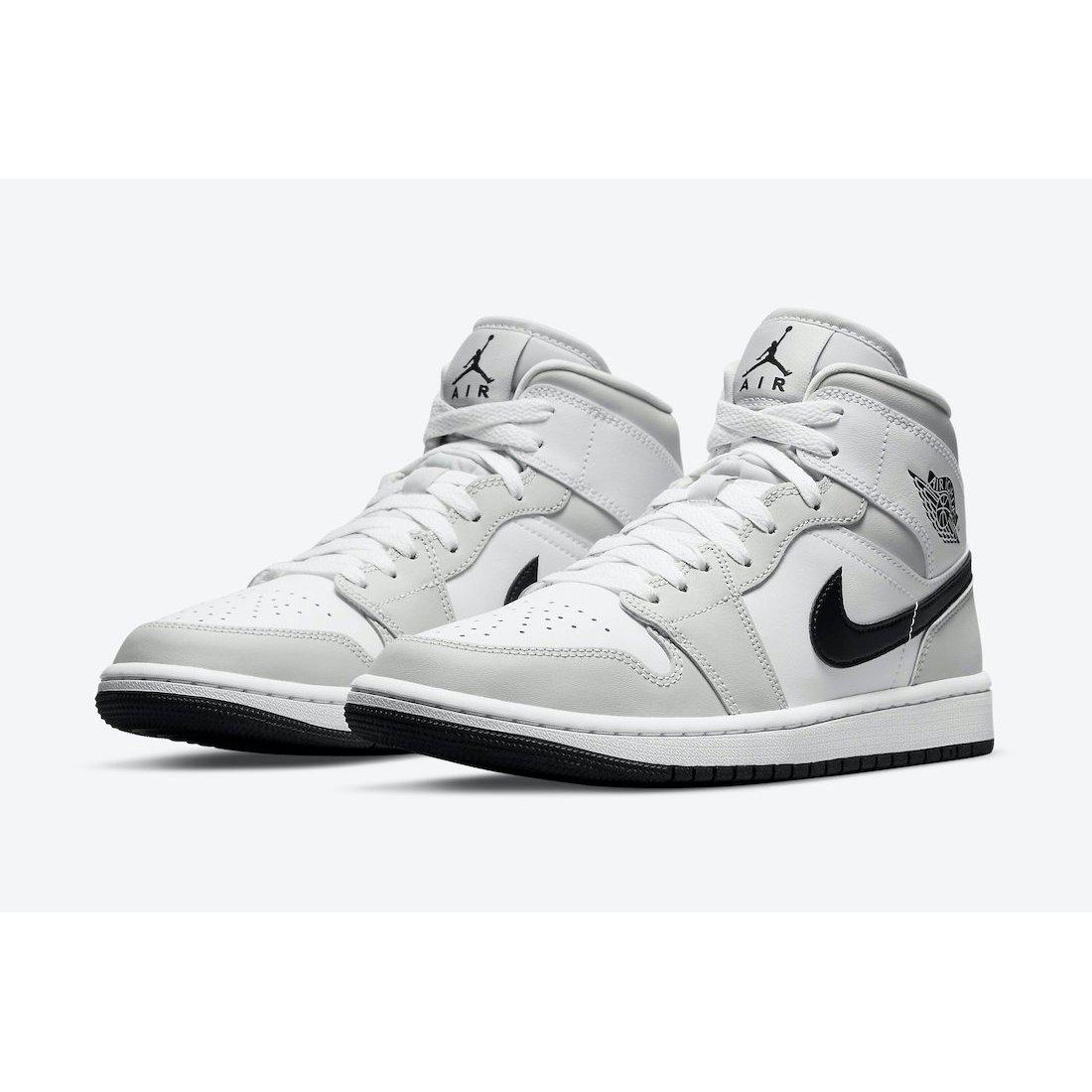 Nike Wmns Air Jordan 1 Mid "Smoke Grey" product image 3, provided for visual reference and product detail review