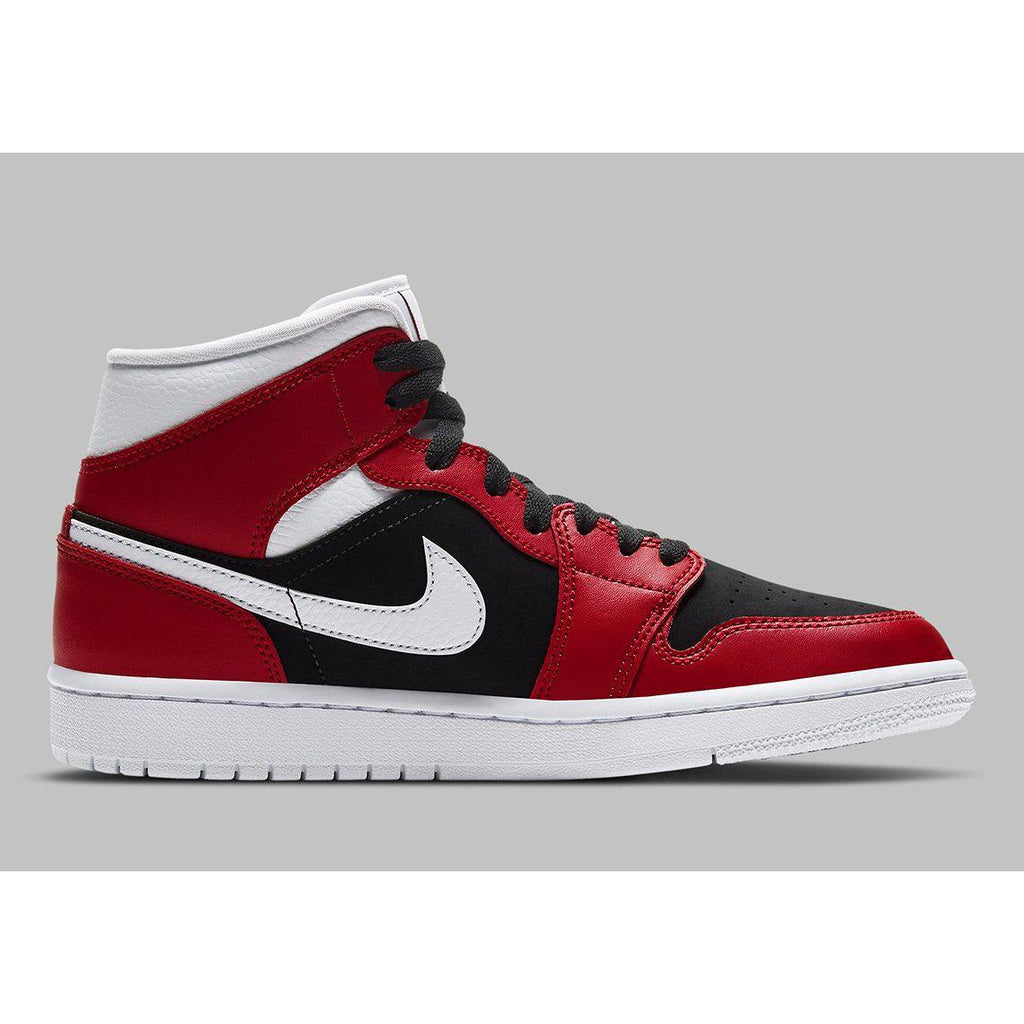 Nike Wmns Air Jordan 1 Mid 'Gym Red Black' product image 3, provided for visual reference and product detail review