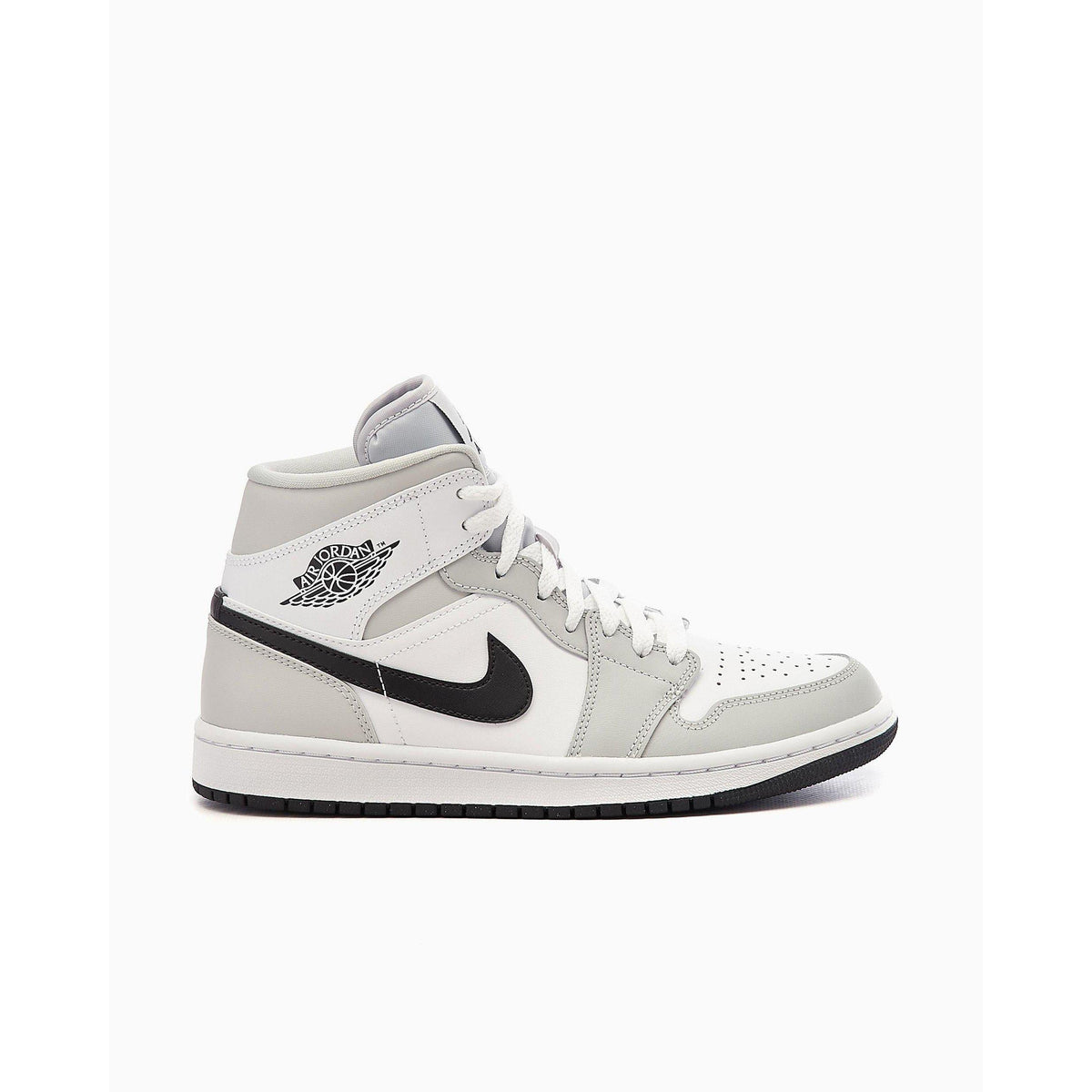 Nike Wmns Air Jordan 1 Mid "Smoke Grey" product image 2, provided for visual reference and product detail review