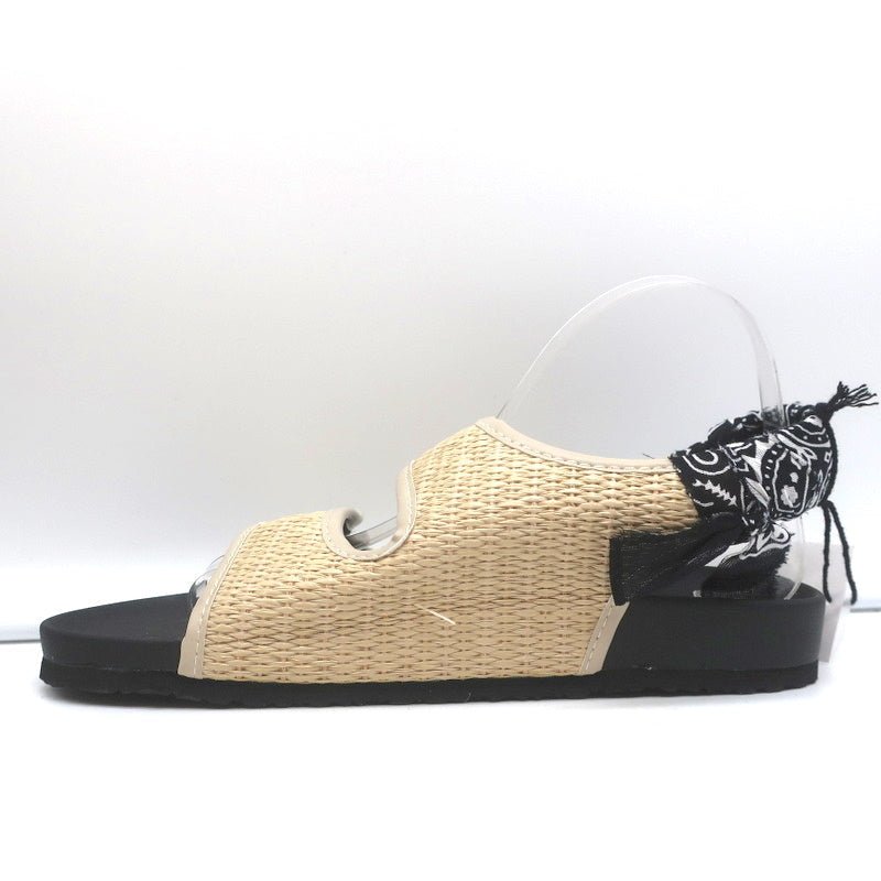 Arizona Love Apache Bandana Raffia Sandals Natural/Black Size 40 NEW product image 6, provided for visual reference and