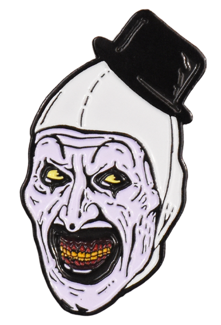 Terrifier - Art the Clown Enamel Pin product image 2, provided for visual reference and product detail review