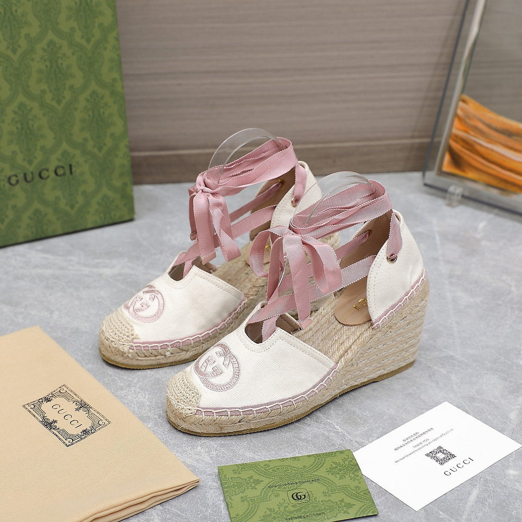 2023 GG Cotton Canvas Sandals-S58 product image 2, provided for visual reference and product detail review