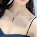 2022 New Titanium Steel Letter YS Necklace product image 1, provided for visual reference and product detail review