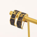 Old Flower Leather Earrings product image 1, provided for visual reference and product detail review