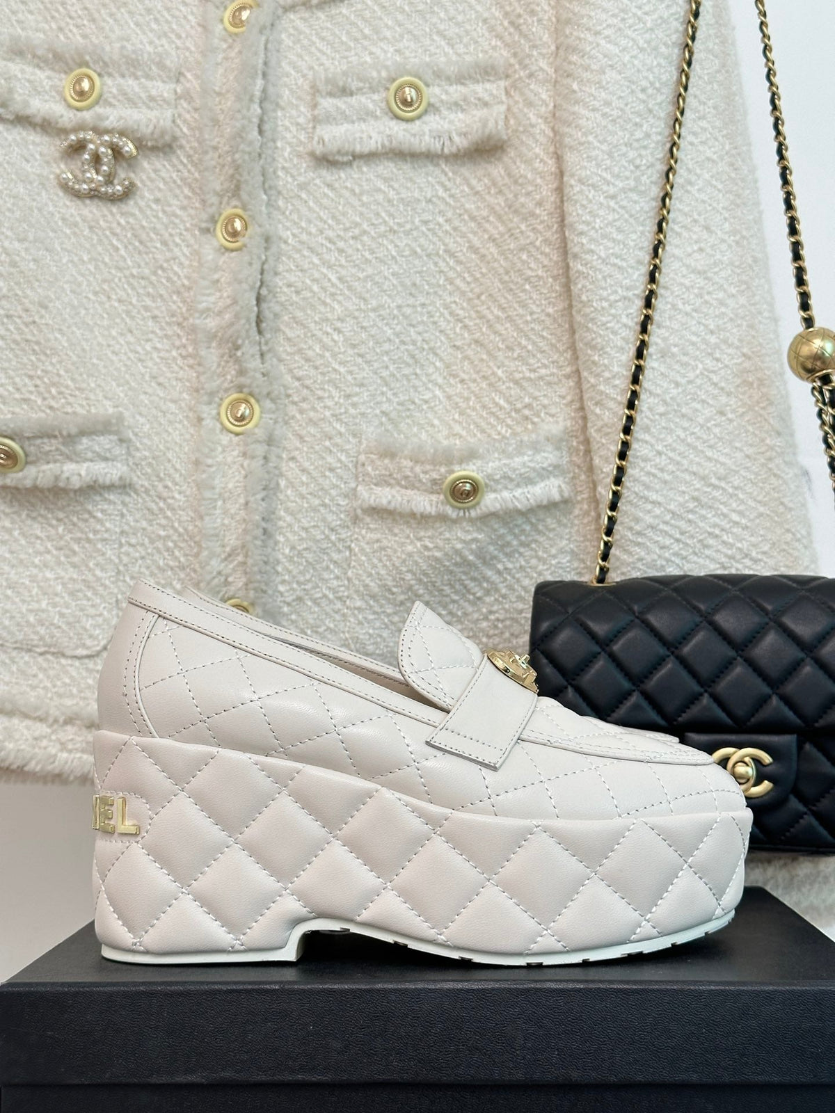 2023 CC Love Double C Buckle Thick Sole Muffin Loafers -S45 product image 10, provided for visual reference and product