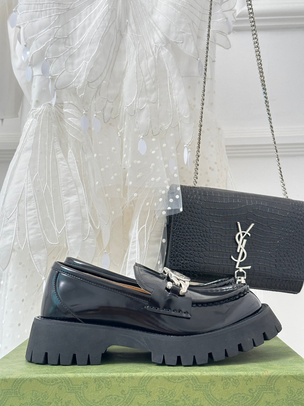 2023 GG Classic Double G Buckle Platform Loafers-S32 product image 4, provided for visual reference and product detail review