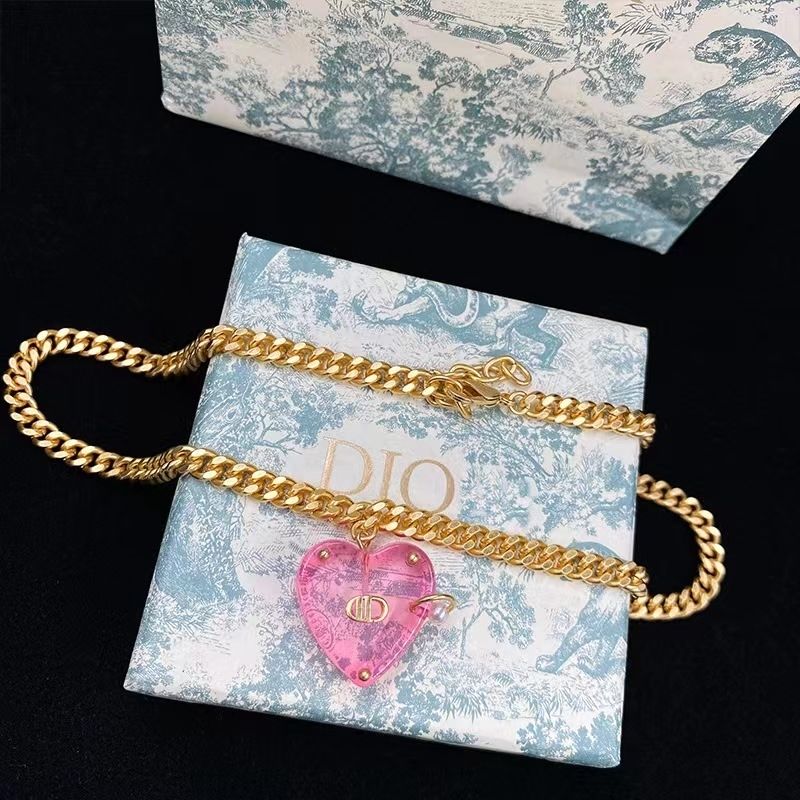 Transparent love pearl necklace product image 4, provided for visual reference and product detail review