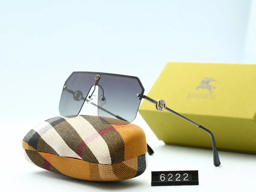 6 COLORS Half Frame THIN METAL FRAME SUNGLASSES product image 2, provided for visual reference and product detail review