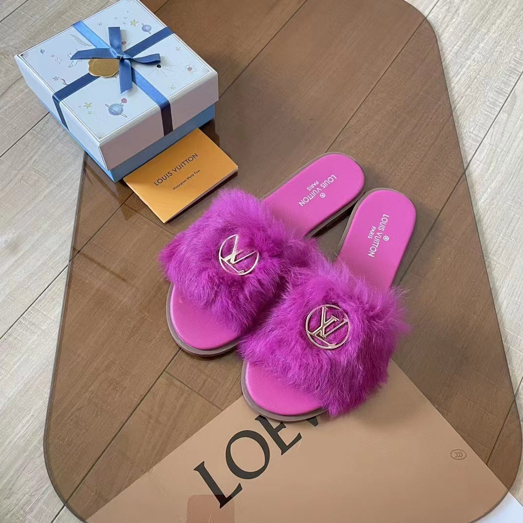 2023 New VL hairy slippers product image 5, provided for visual reference and product detail review