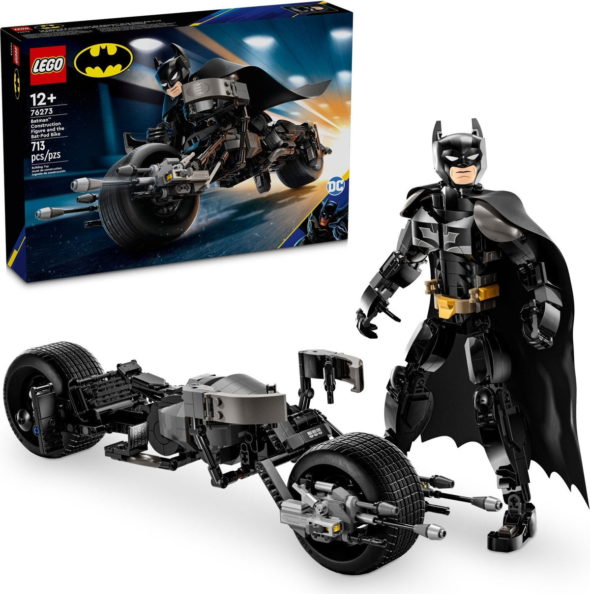 76273 Batman™ Construction Figure and the Bat-Pod Bike product image 3, provided for visual reference and product detail