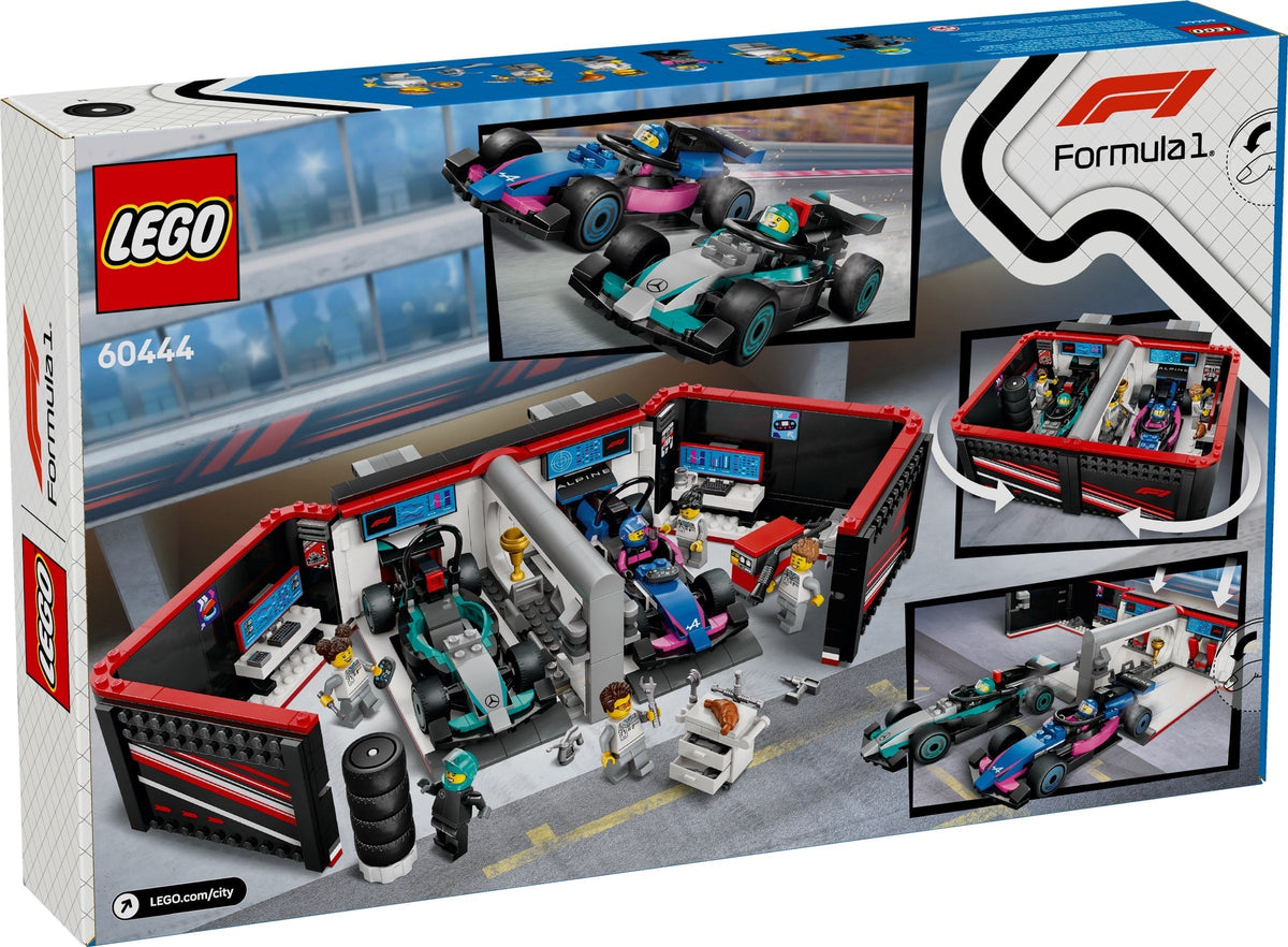 60444 F1® Garage & Mercedes-AMG & Alpine Cars product image 4, provided for visual reference and product detail review