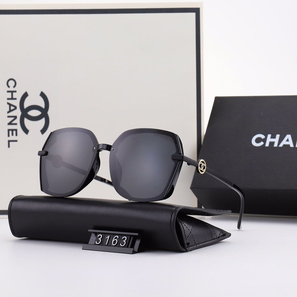 5 Colors Hollow Out Letter Thin Metal Frame Sunglasses product image 2, provided for visual reference and product detail