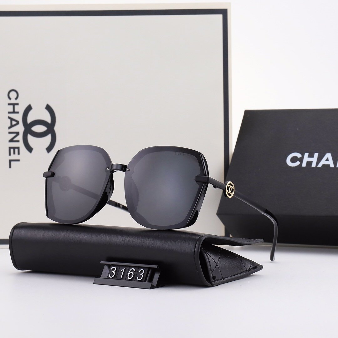 5 Colors Hollow Out Letter Thin Metal Frame Sunglasses product image 2, provided for visual reference and product detail