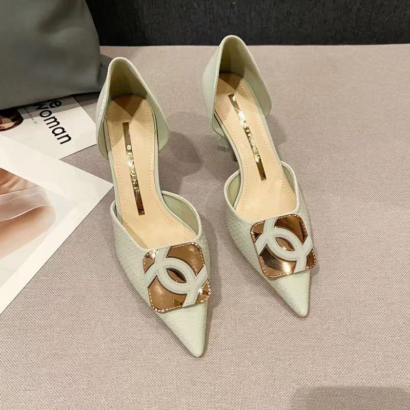 Fashion New CC pointed toe high heels product image 5, provided for visual reference and product detail review
