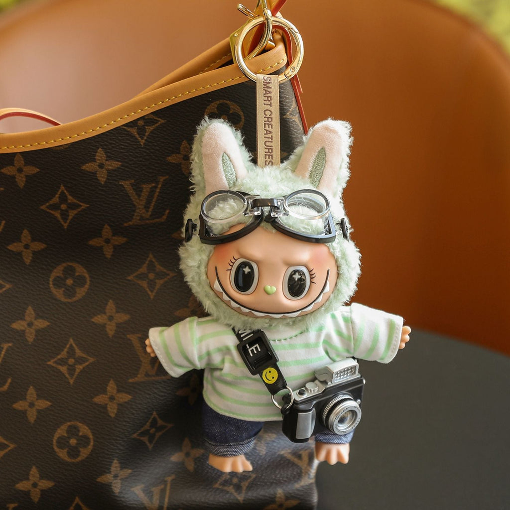 (Baby + clothes) Sitting party baby clothes plush vinyl face doll bag pendant girl gift product image 35, provided for