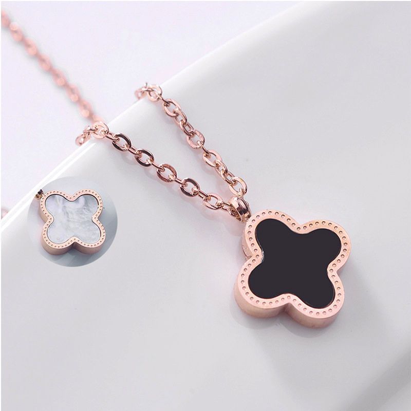 Double ring new Women titanium steel collarbone chain product image 12, provided for visual reference and product detail
